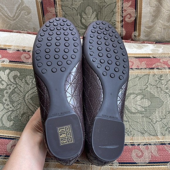 Tory Burch Claire Quilted Ballet Napa Leather - Picture 8 of 9